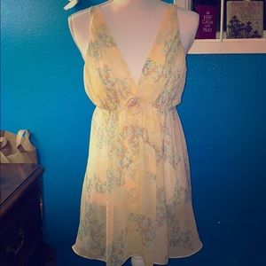 Long sheer baby doll top.